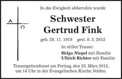 Traueranzeige  