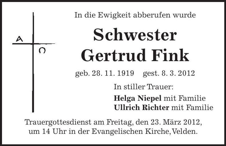 Traueranzeige  