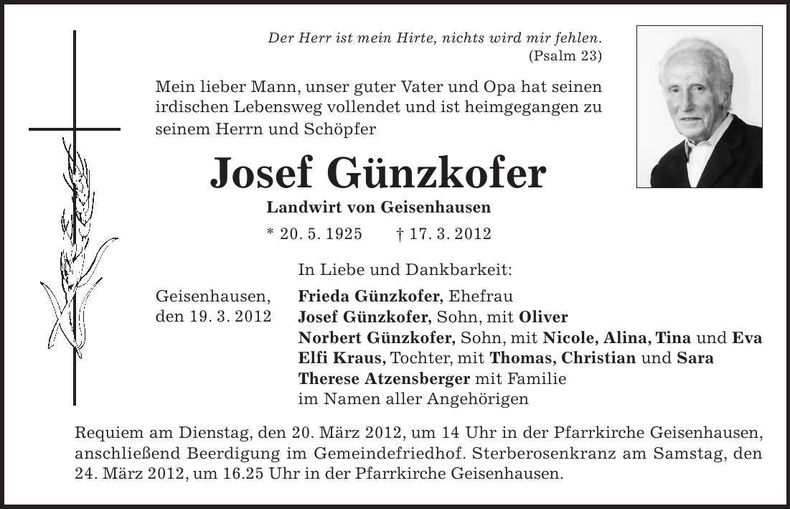 Traueranzeige  