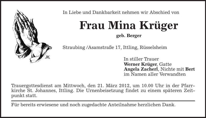 Traueranzeige  
