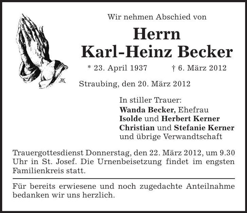 Traueranzeige  