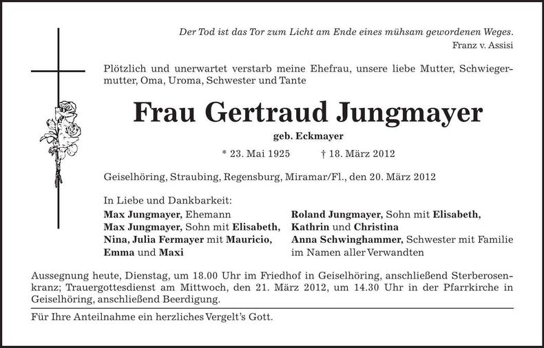 Traueranzeige  