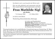 Traueranzeige  