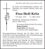 Traueranzeige  