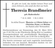 Traueranzeige  