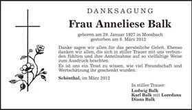 Traueranzeige  