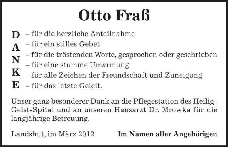 Traueranzeige  