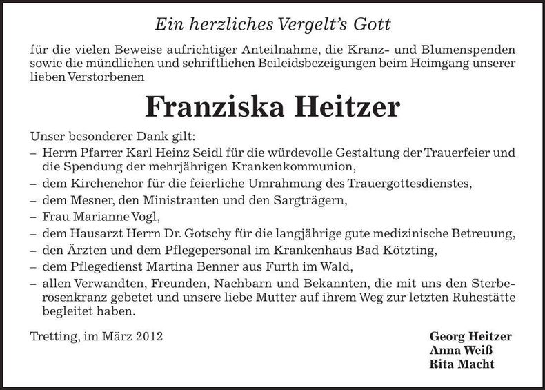 Traueranzeige  