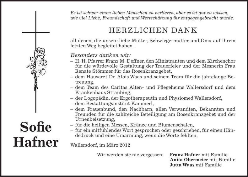 Traueranzeige  
