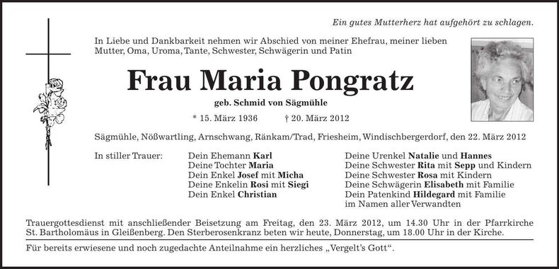 Traueranzeige  