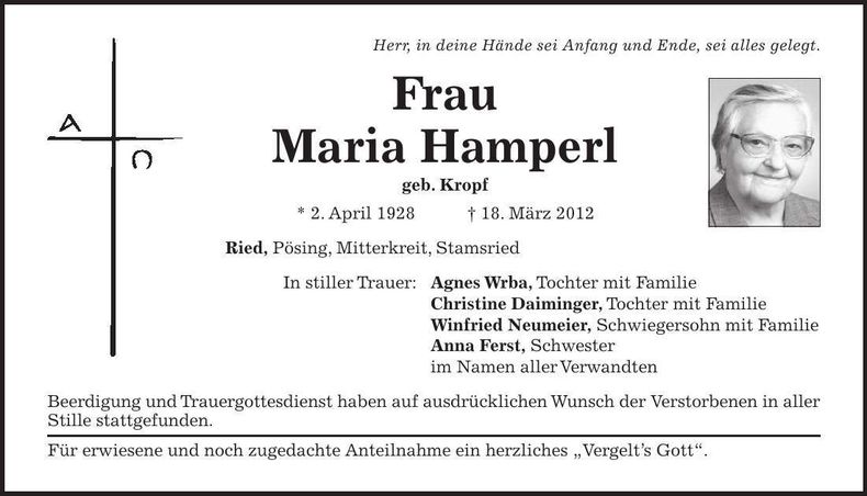 Traueranzeige  