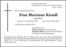 Traueranzeige  