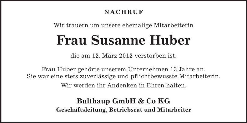 Traueranzeige  