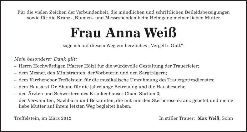 Traueranzeige  