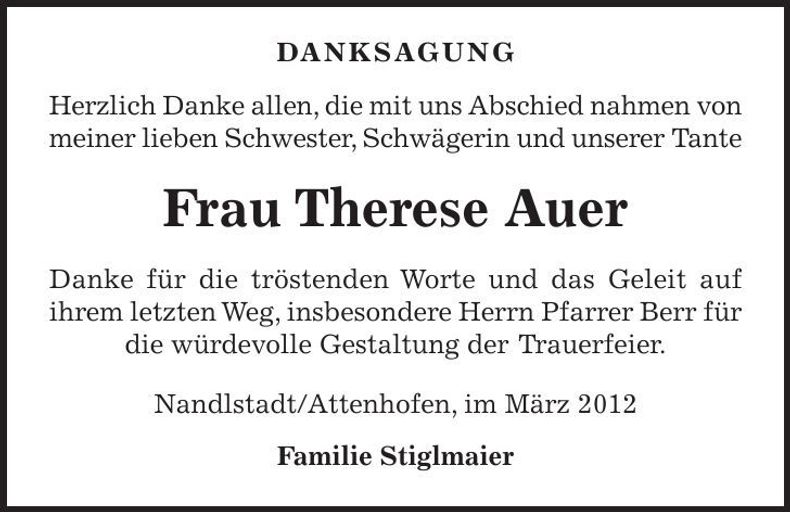 Traueranzeige  