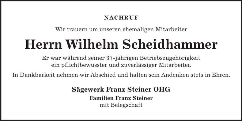 Traueranzeige  