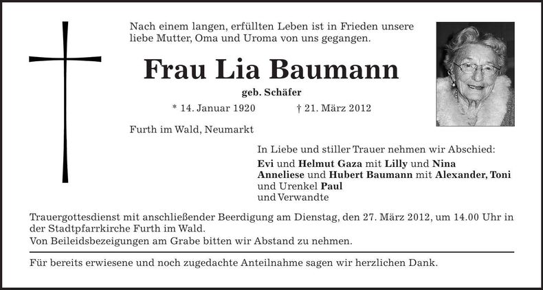Traueranzeige  