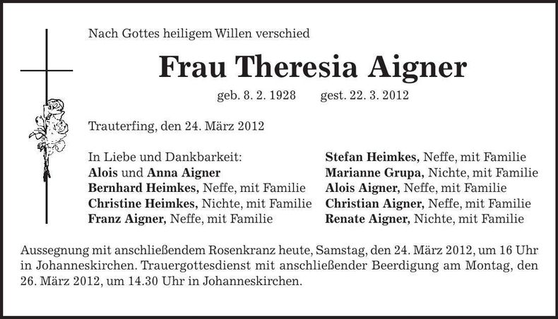 Traueranzeige  