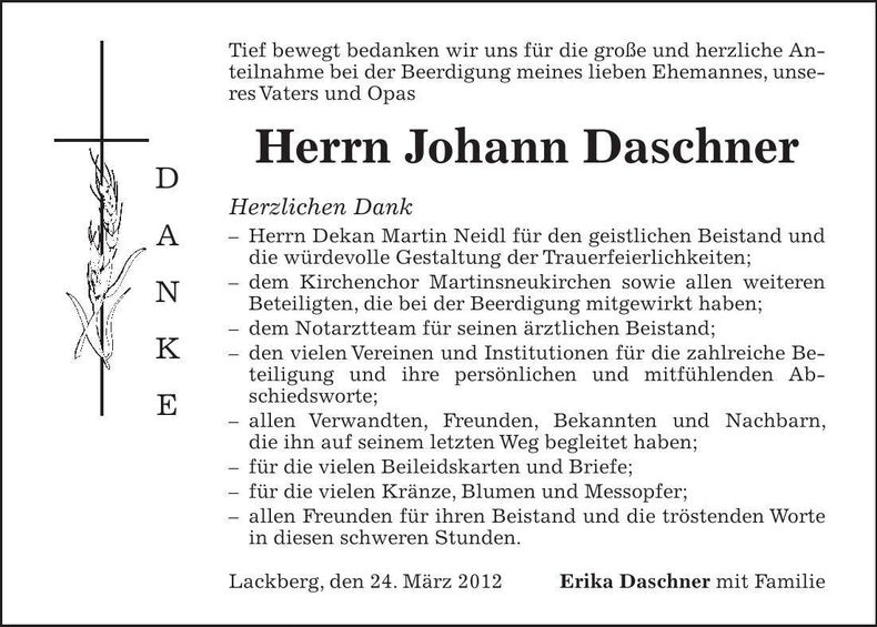 Traueranzeige  