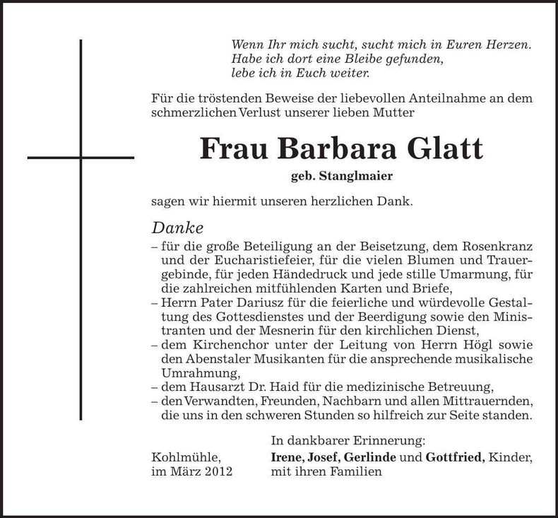 Traueranzeige  