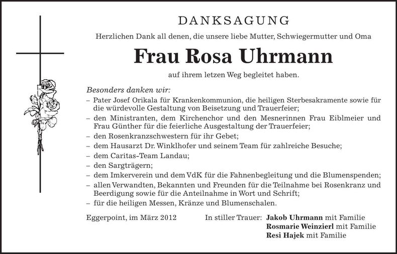 Traueranzeige  
