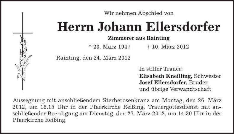 Traueranzeige  