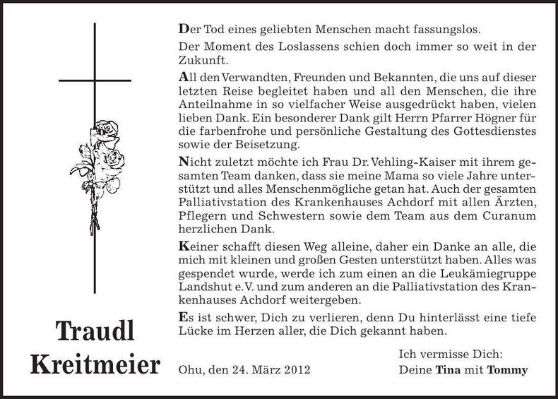 Traueranzeige  