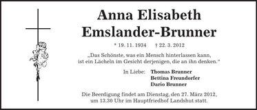 Traueranzeige  