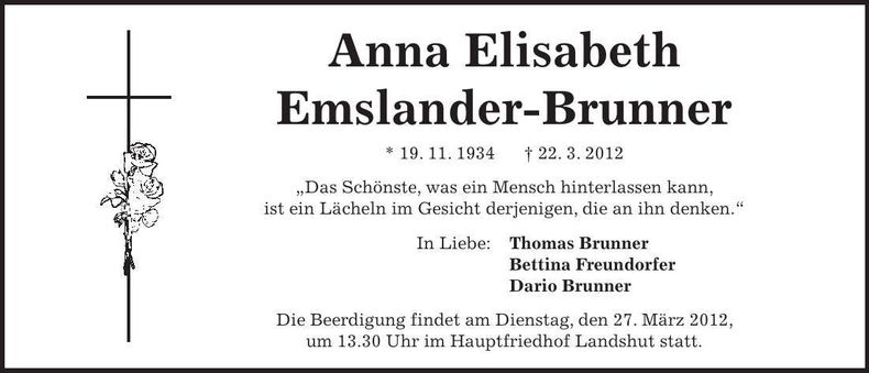 Traueranzeige  