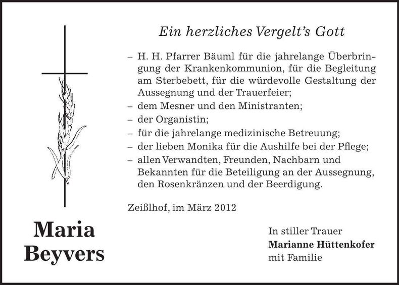 Traueranzeige  