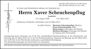 Traueranzeige  