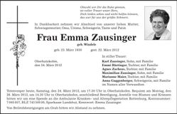 Traueranzeige  
