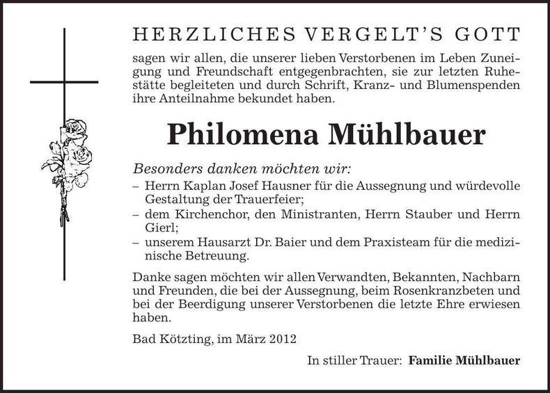 Traueranzeige  