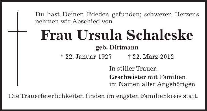 Traueranzeige  