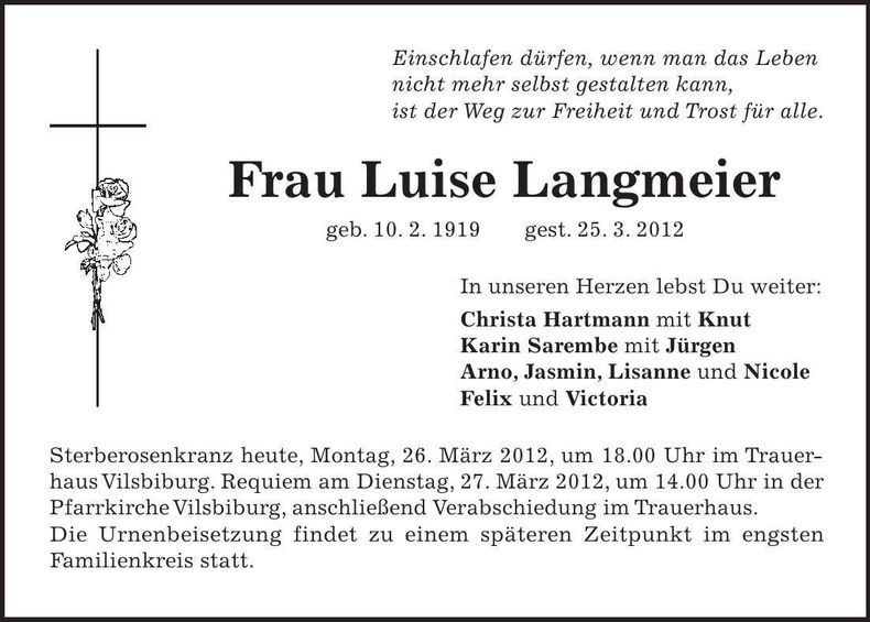 Traueranzeige  