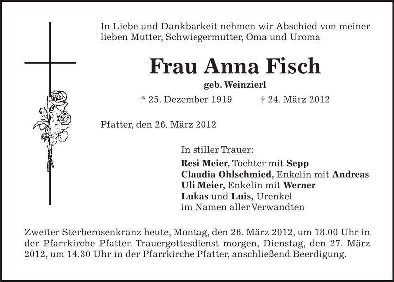 Traueranzeige  