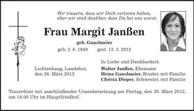 Traueranzeige  