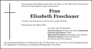 Traueranzeige  