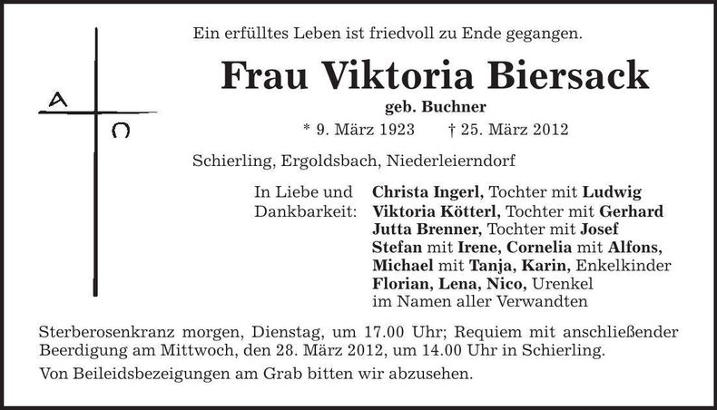 Traueranzeige  