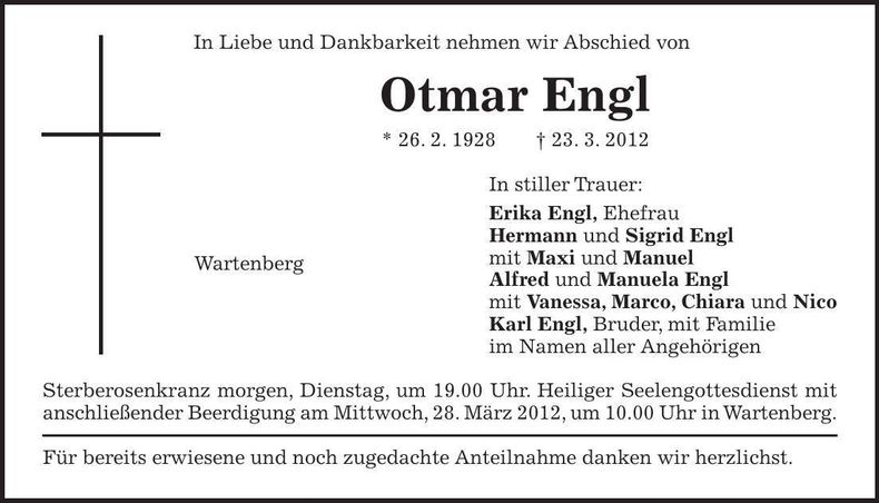 Traueranzeige  