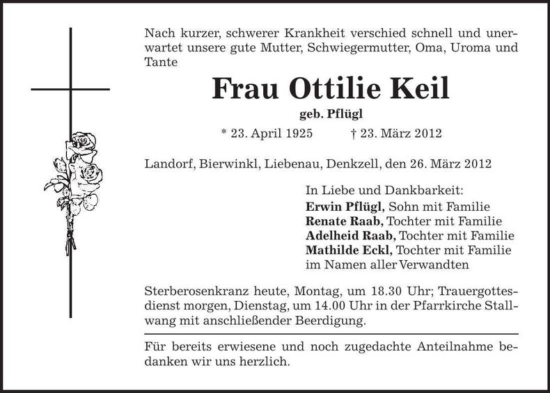 Traueranzeige  