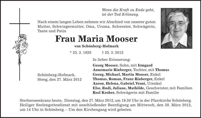 Traueranzeige  