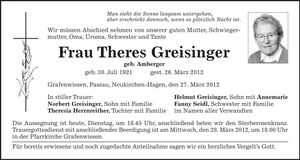 Traueranzeige  