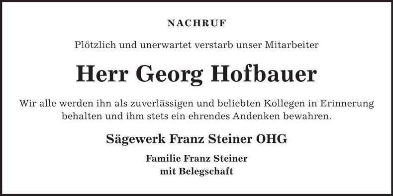 Traueranzeige  