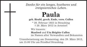 Traueranzeige  