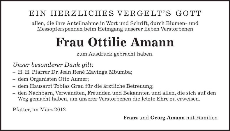 Traueranzeige  