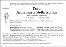 Traueranzeige  