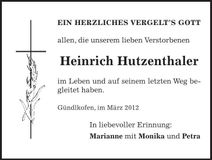 Traueranzeige  