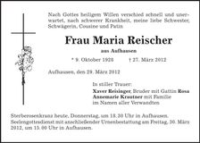 Traueranzeige  