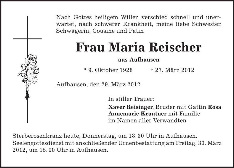 Traueranzeige  